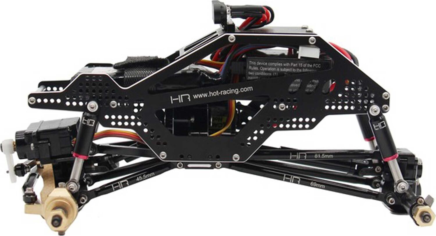 Black Internal Spring Air Shocks, 32mm (4): SCX24